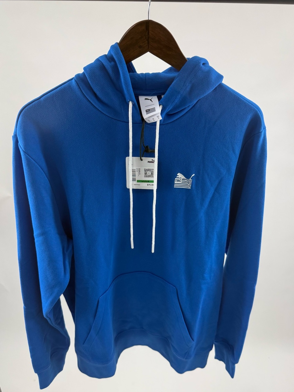Puma Royal Blue Hooded Pullover Sweatshirt